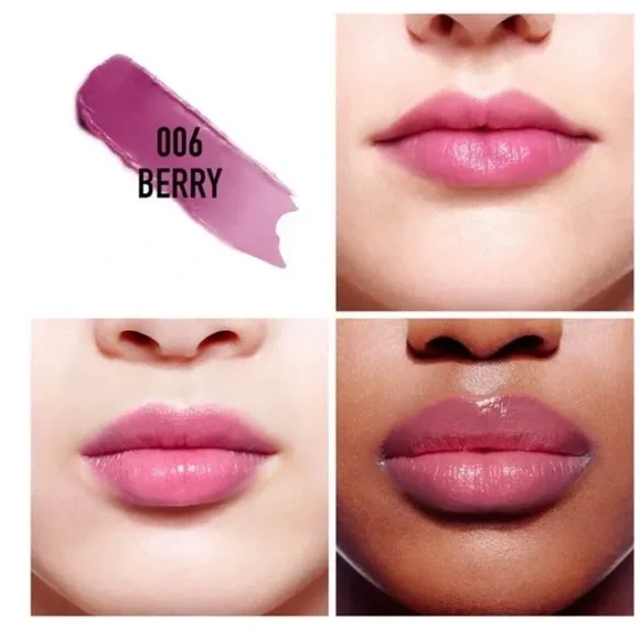 DIOR Addict Lip Glow• Natural Glow Custom Color Reviving LipBalm• 006 Berry• NIB - Picture 5 of 8